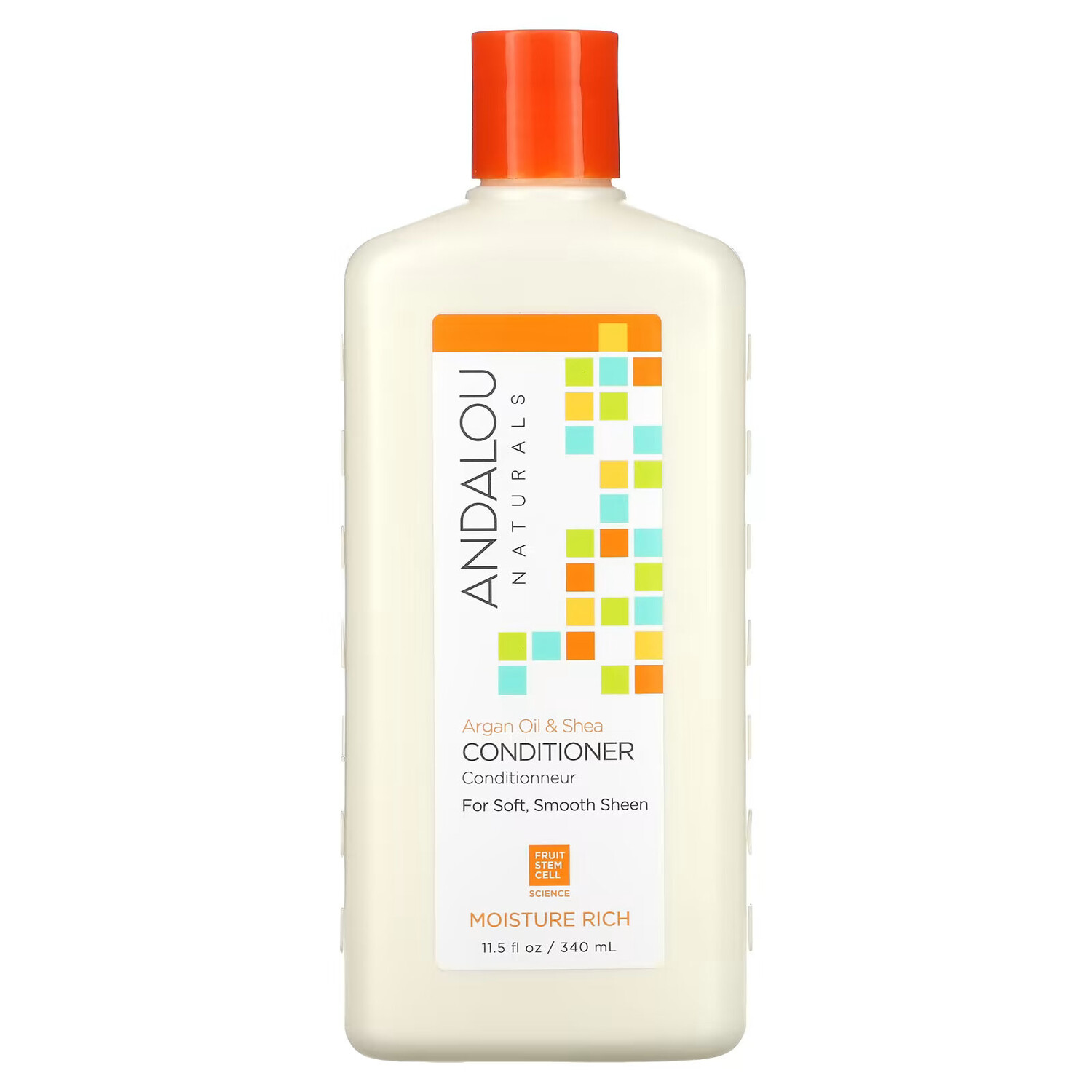 

Andalou Naturals, кониционер с глубоким увлажнением, для придания волосам мягкости, гладкости и блеска, «Аргановое масло и масло ши», 340 мл (11,5 жидк. унций)