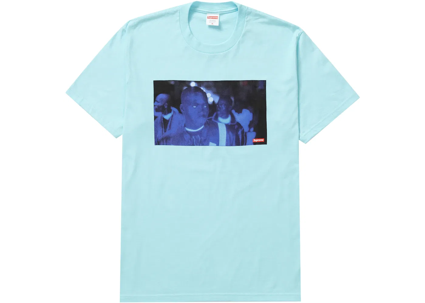 Мужская футболка с принтом Supreme America Eats Its Young Tee, Turquoise