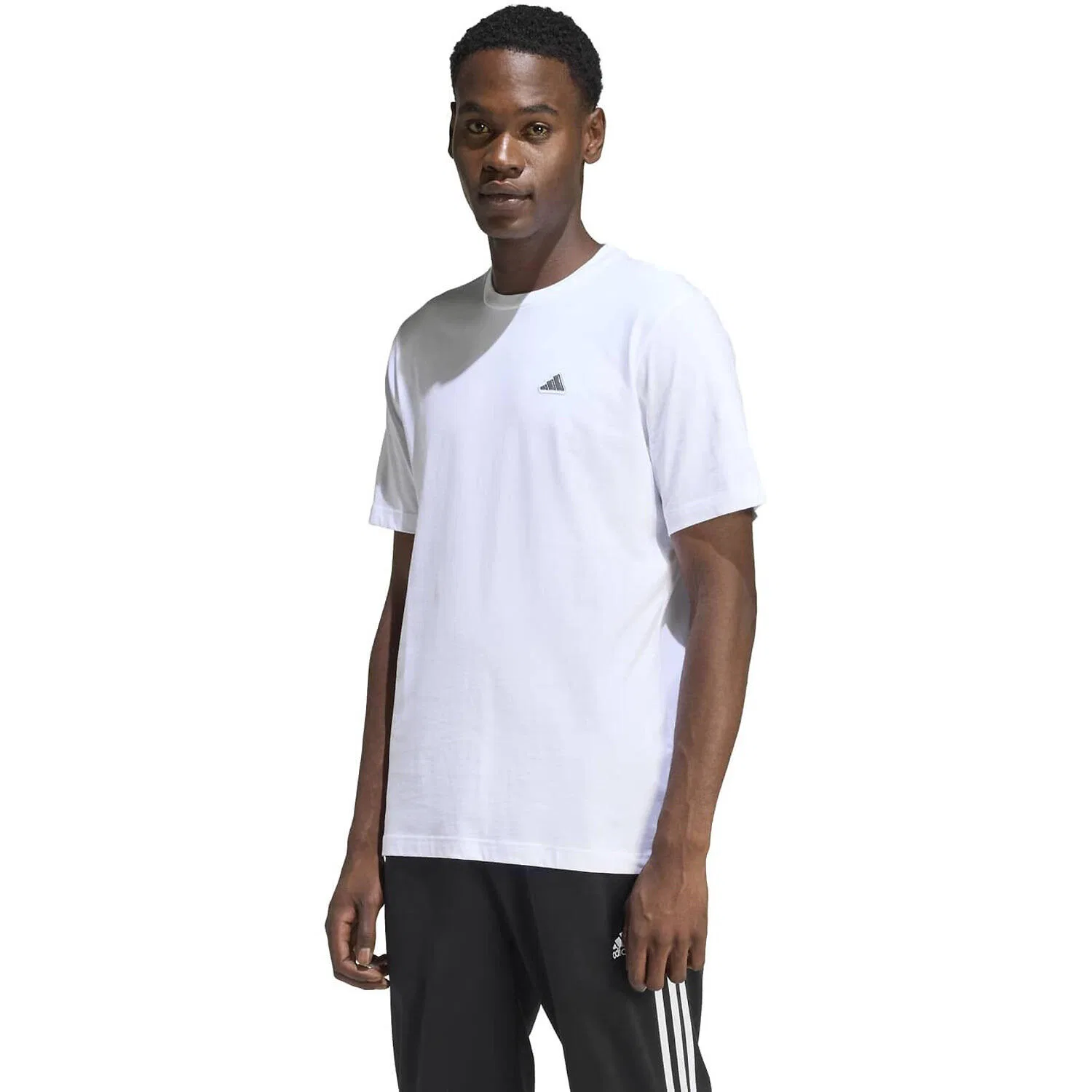 Мужская хлопковая футболка M C ICON TEE Adidas, Bunt — фото 3