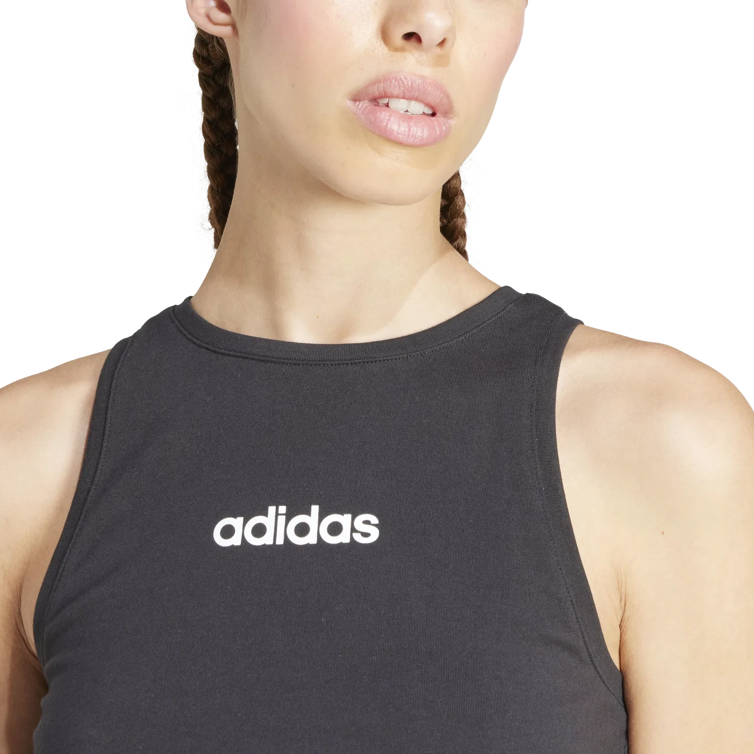 Женский топ Adidas, черный — фото 3