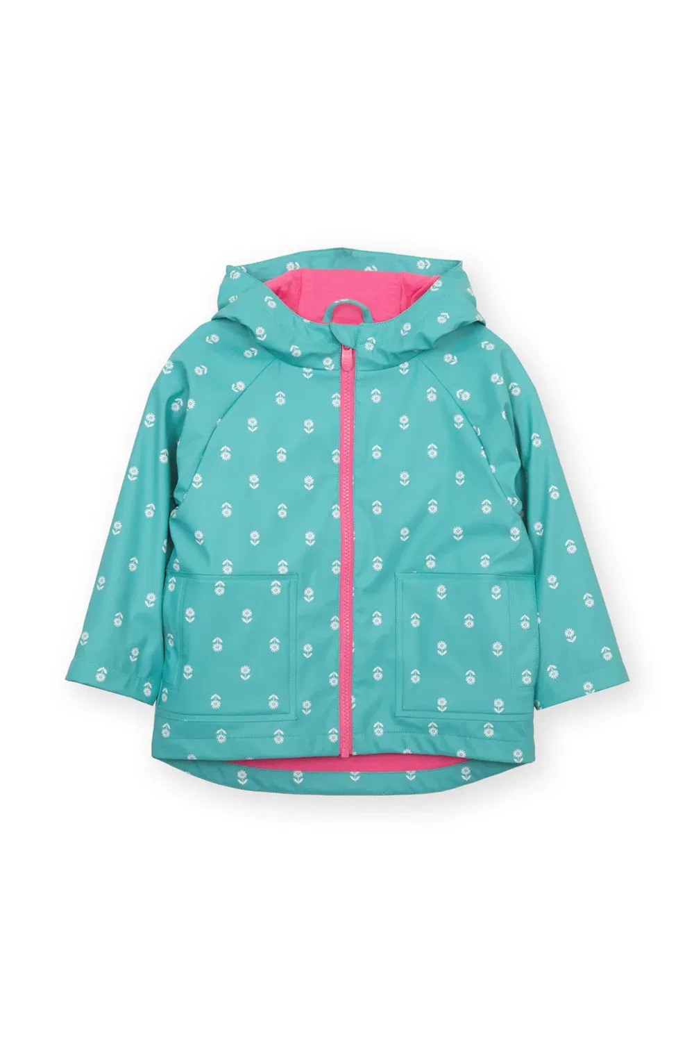 Детское пальто с принтом Daisy Dot Splash Kite, Aqua