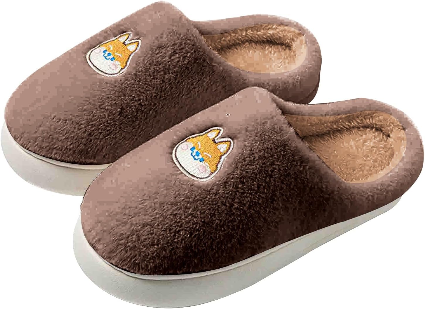 

Мягкие домашние тапочки для женщин и мужчин, тапочки из пеноматериала с эффектом памяти, для дома и улицы, с нескользящей резиновой подошвой, уютные домашние тапочки Generic, Coffee