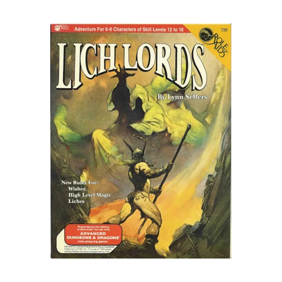 

Модуль Lich Lords, Roleaids - Monsters & Fantasy Races