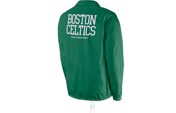 Куртка Men's Nike NBA Boston Celtics Alphabet Printing logo Sports COACH Jacket Alfalfa Green, зеленый — фото 2