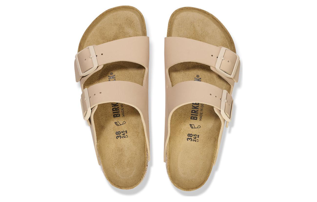 Сандалии (WMNS) Birkenstock Arizona Soft Footbed Sandals 'Beige' — фото 4