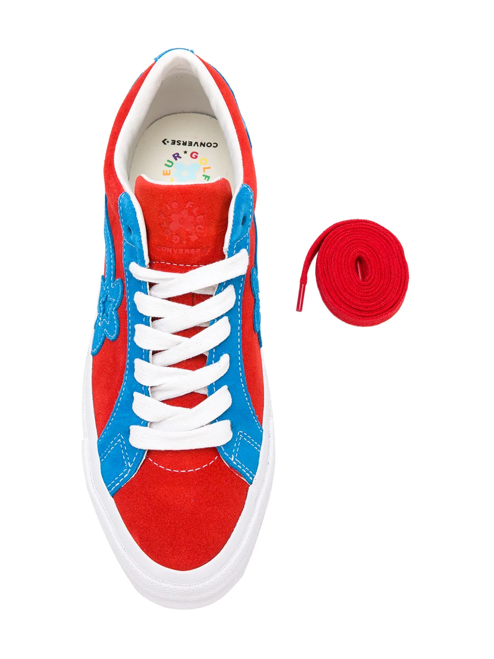 Кроссовки с цветочным узором Converse, красный — фото 4