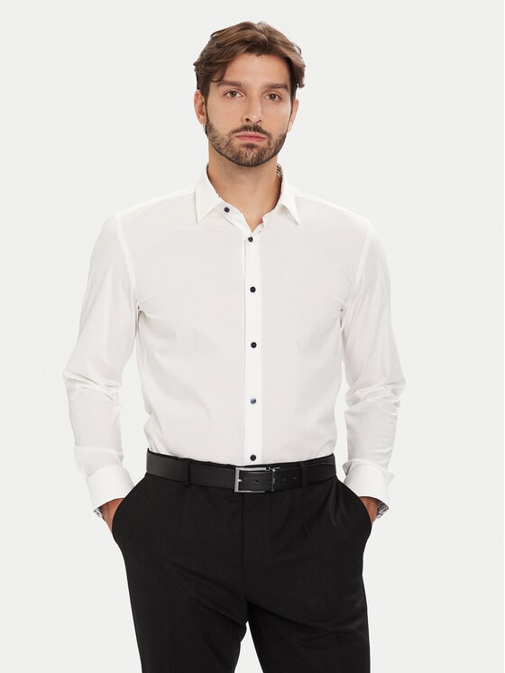 Рубашка slim fit H-Hank 50549930 Boss, белый