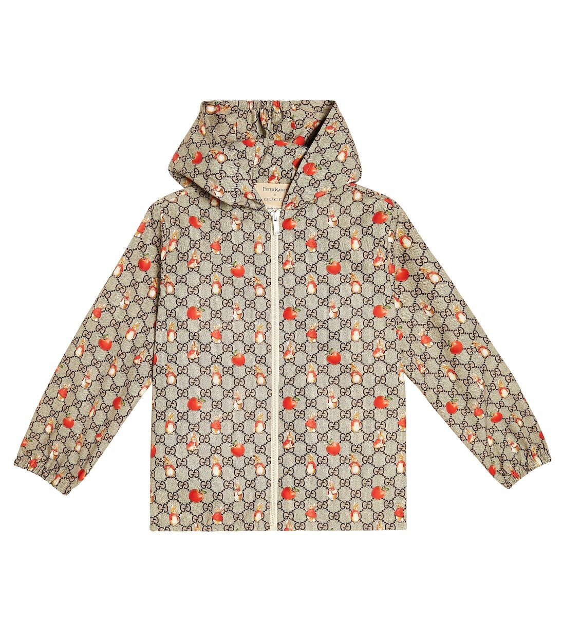 

Куртка с принтом кролика питера Gucci Kids, мультиколор