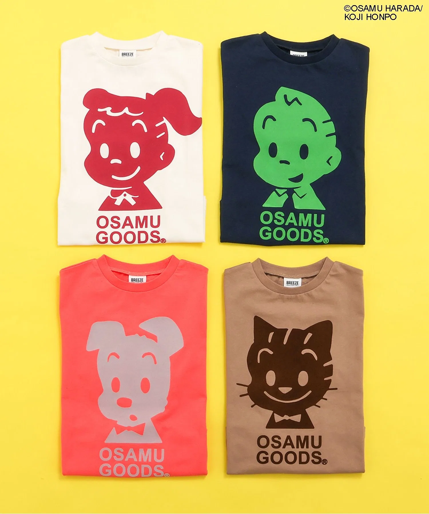 Детская футболка OSAMU GOODS с принтом синяя — фото 4