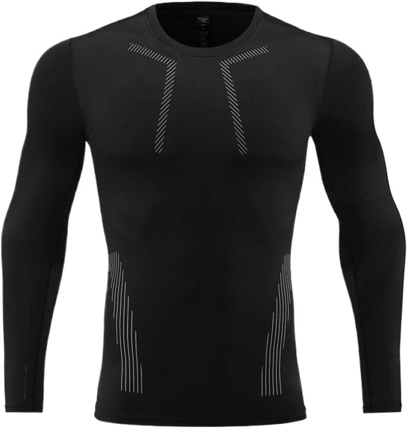 

Мужская футболка с длинным рукавом для бега и фитнеса, компрессионная, быстросохнущая Wayonge