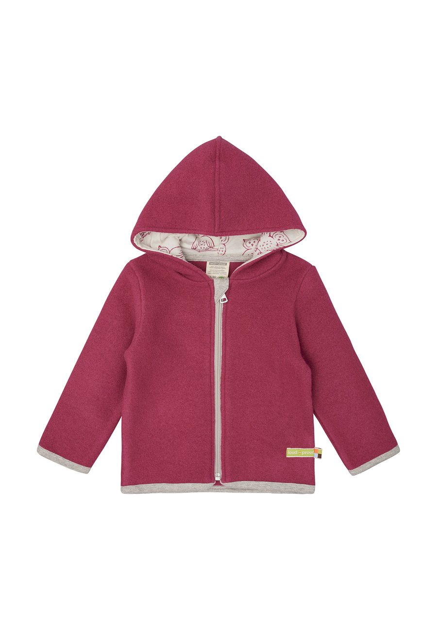 

Флисовая куртка loud + proud WOLLFLEECE-JACKE MIT KAPUZE, Rouge/Red