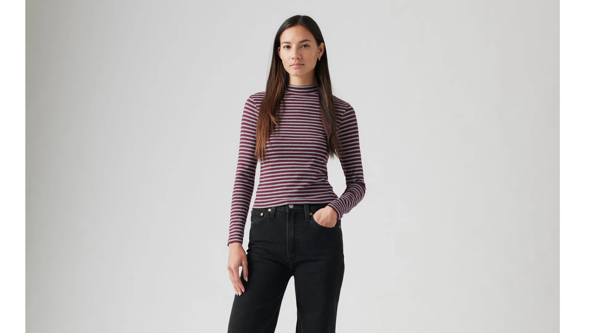 

Непринужденная футболка с длинными рукавами Levi's, красный