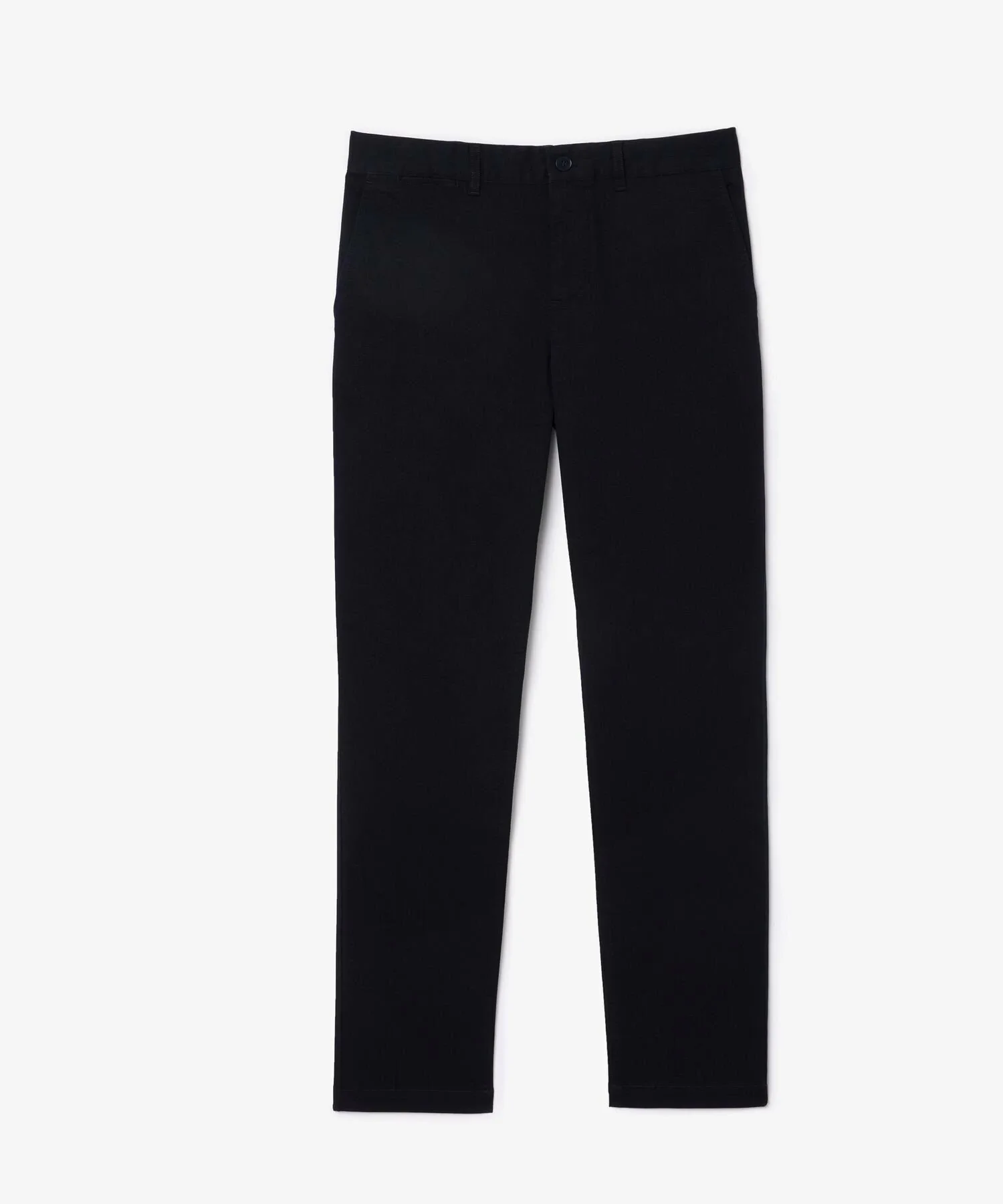 Узкие прямые эластичные брюки-чиносы LACOSTE, Dark Navy — фото 4