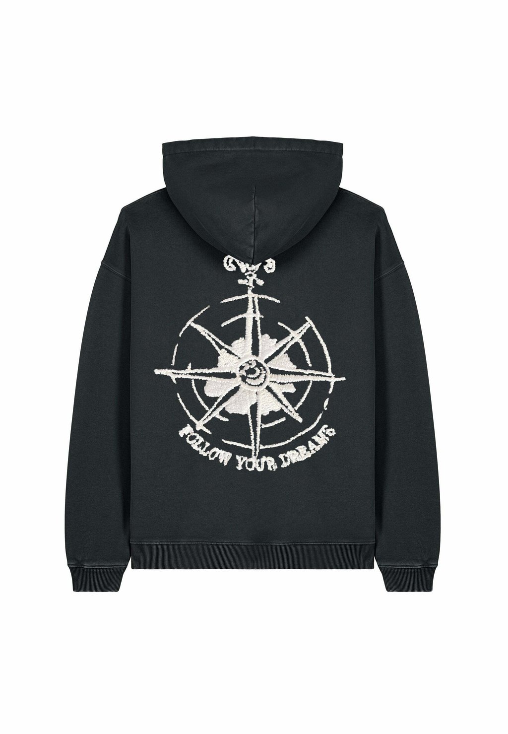

Толстовка FOLLOW YOUR DREAMS VINTAGE BACK PRINT UNISEX HEAVYWEIGHT - Hoodie Mira Paris, цвет Black Denim
