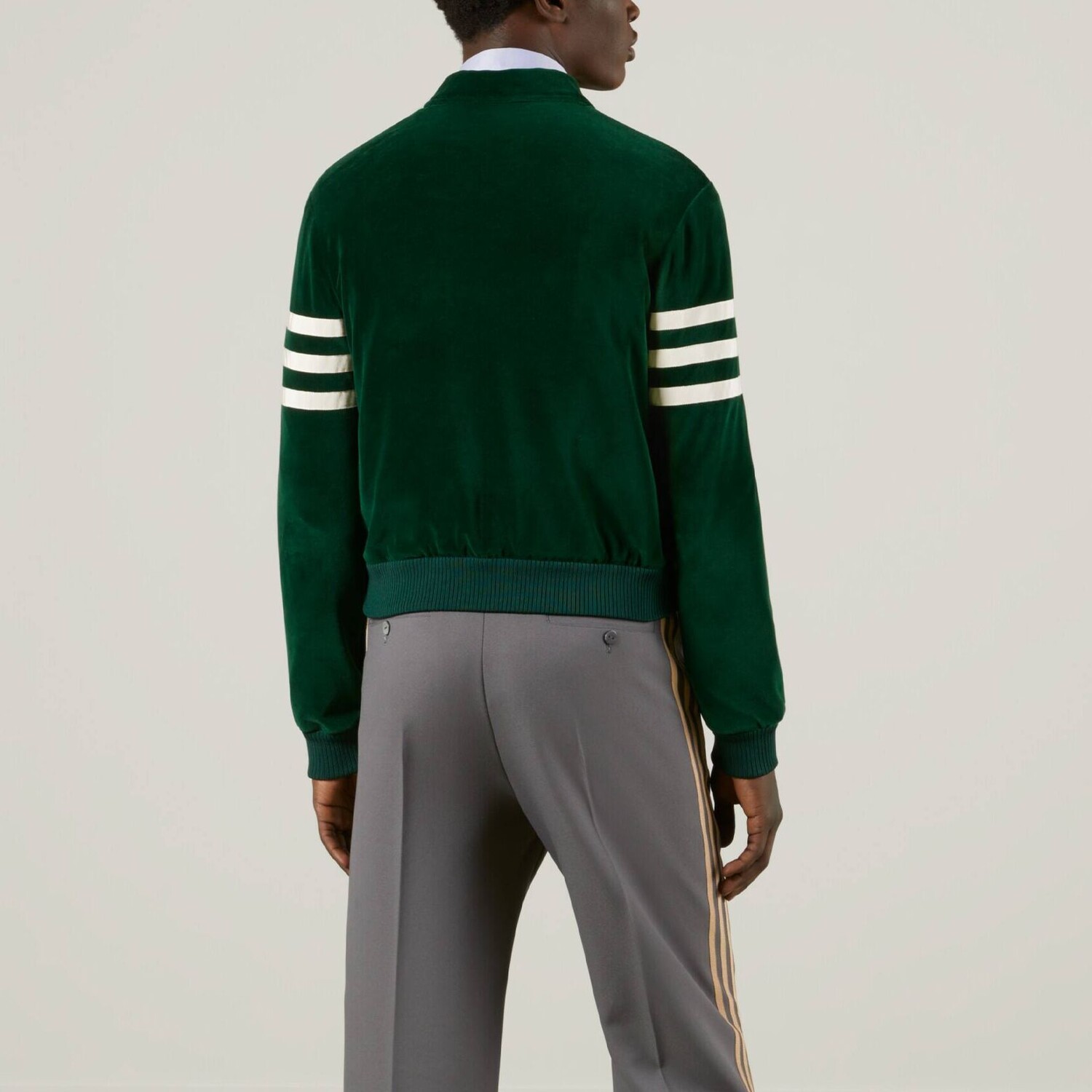 Куртка Adidas X Мужская зеленая Gucci, зеленый — фото 4
