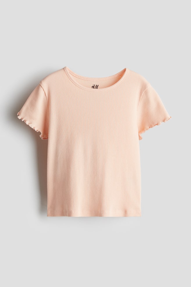 

Рубашка из ребристого джерси H&M, оранжевый