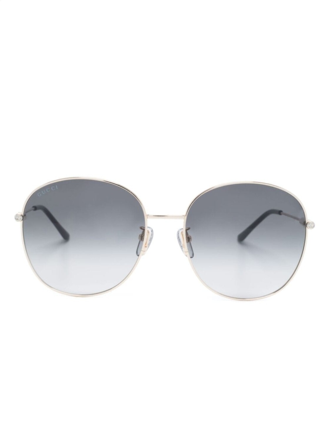 

Gucci Eyewear солнцезащитные очки в круглой оправе, золотистый