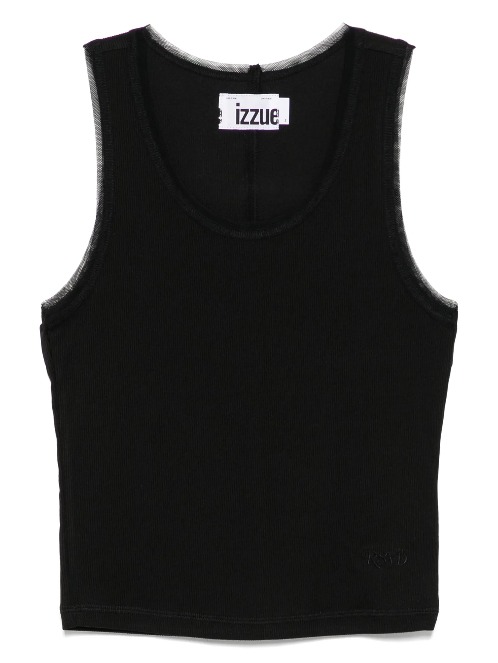 

Топ с вышивкой Izzue, черный