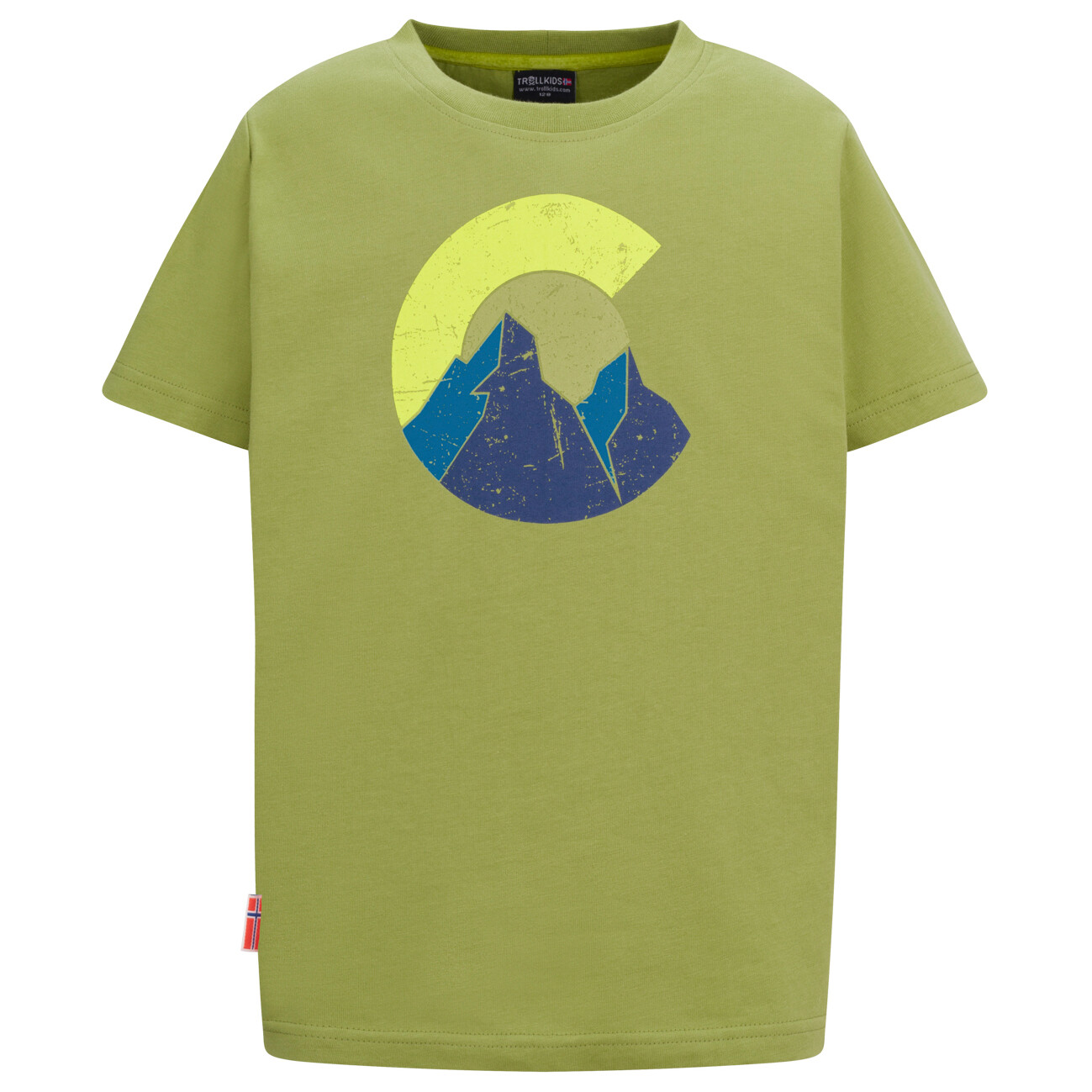 

Футболка Trollkids Kid's Halsafjord, цвет Kiwi