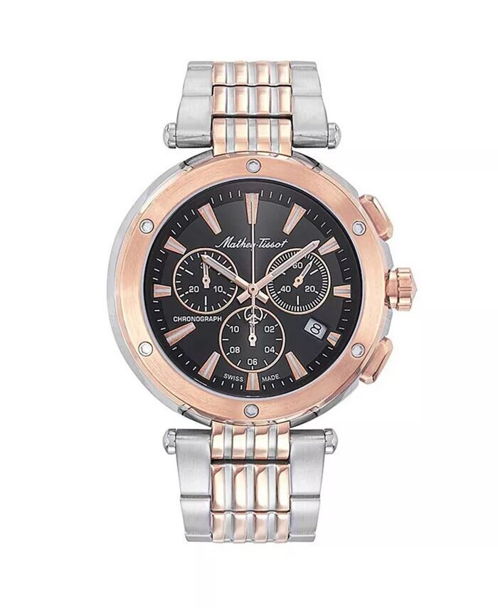 

Мужские часы Neptune Chrono с черным циферблатом - H912CHRN Mathey Tissot, черный