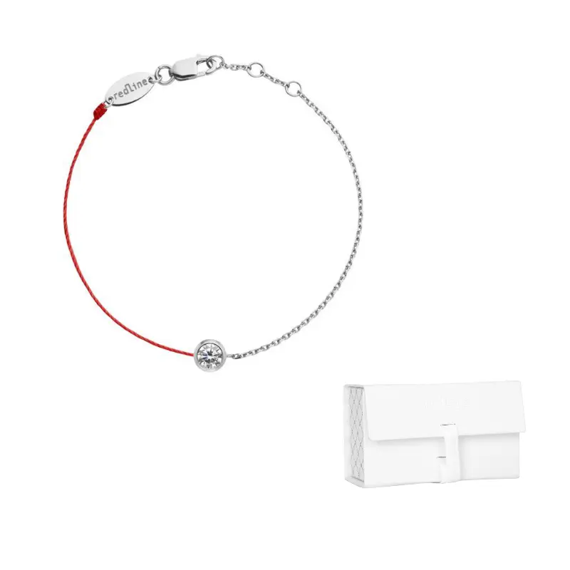 

Redline Белое золото с бриллиантом 0,10 карат браслет unisex
