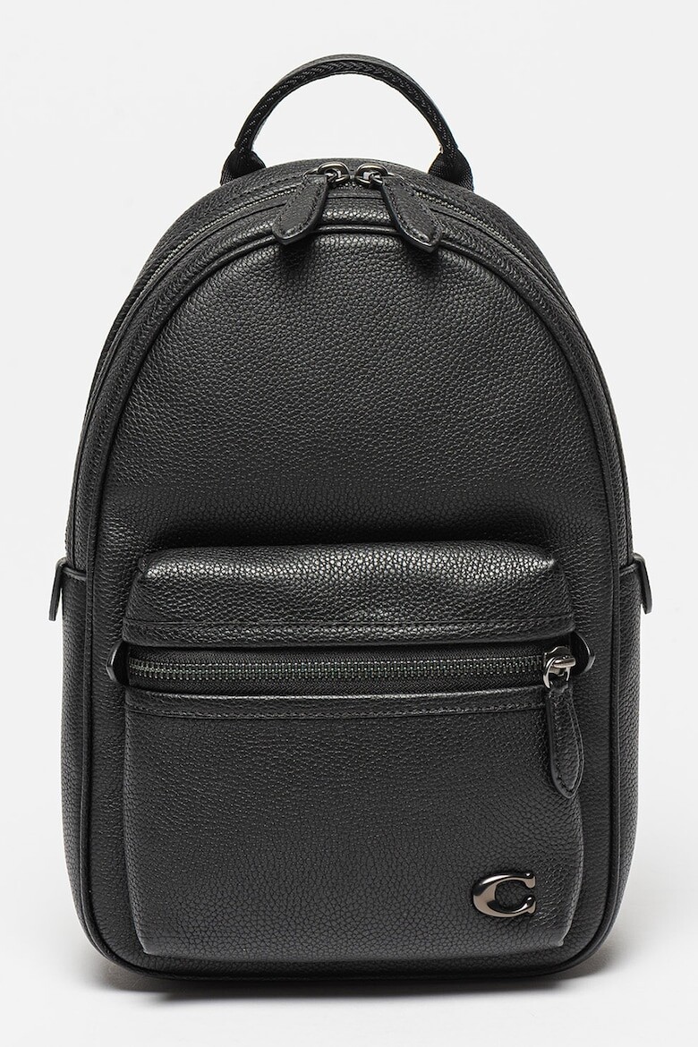 

Кожаный рюкзак с логотипом Coach, черный
