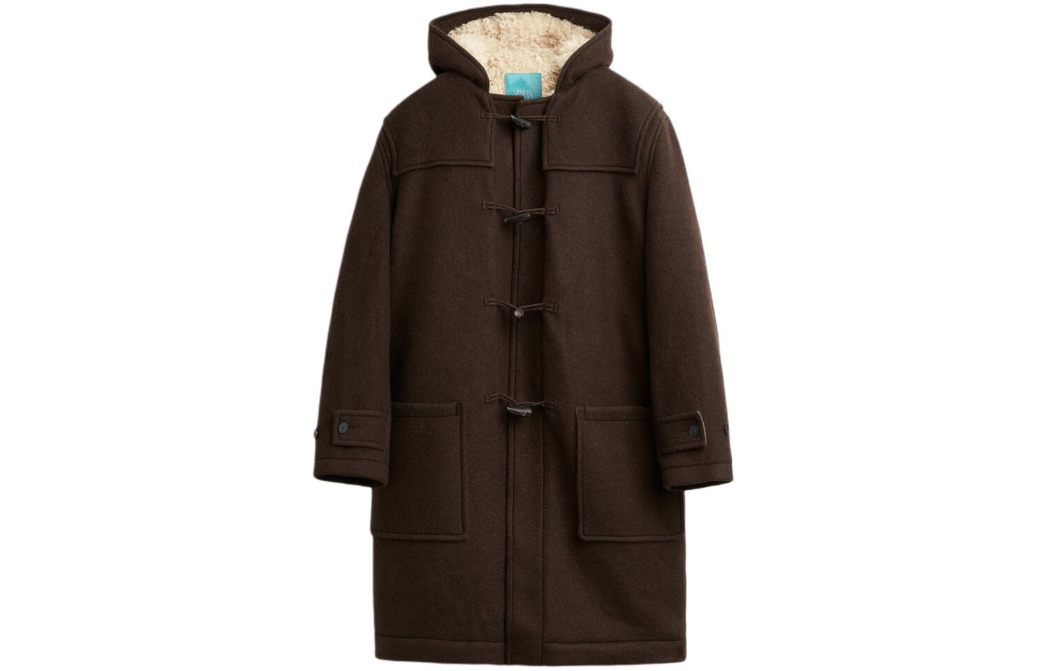 

Пальто мужское коричневое Zara, коричневый