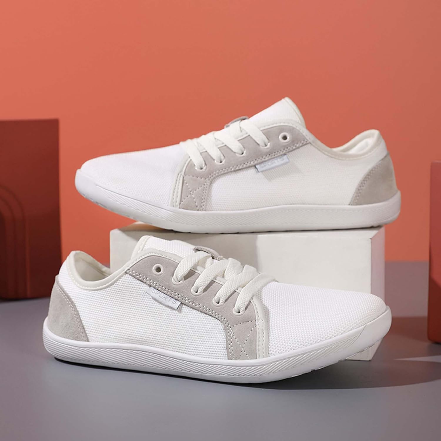 Мужские босоножки Usoway, удобная обувь с широкой передней частью, белый — фото 4