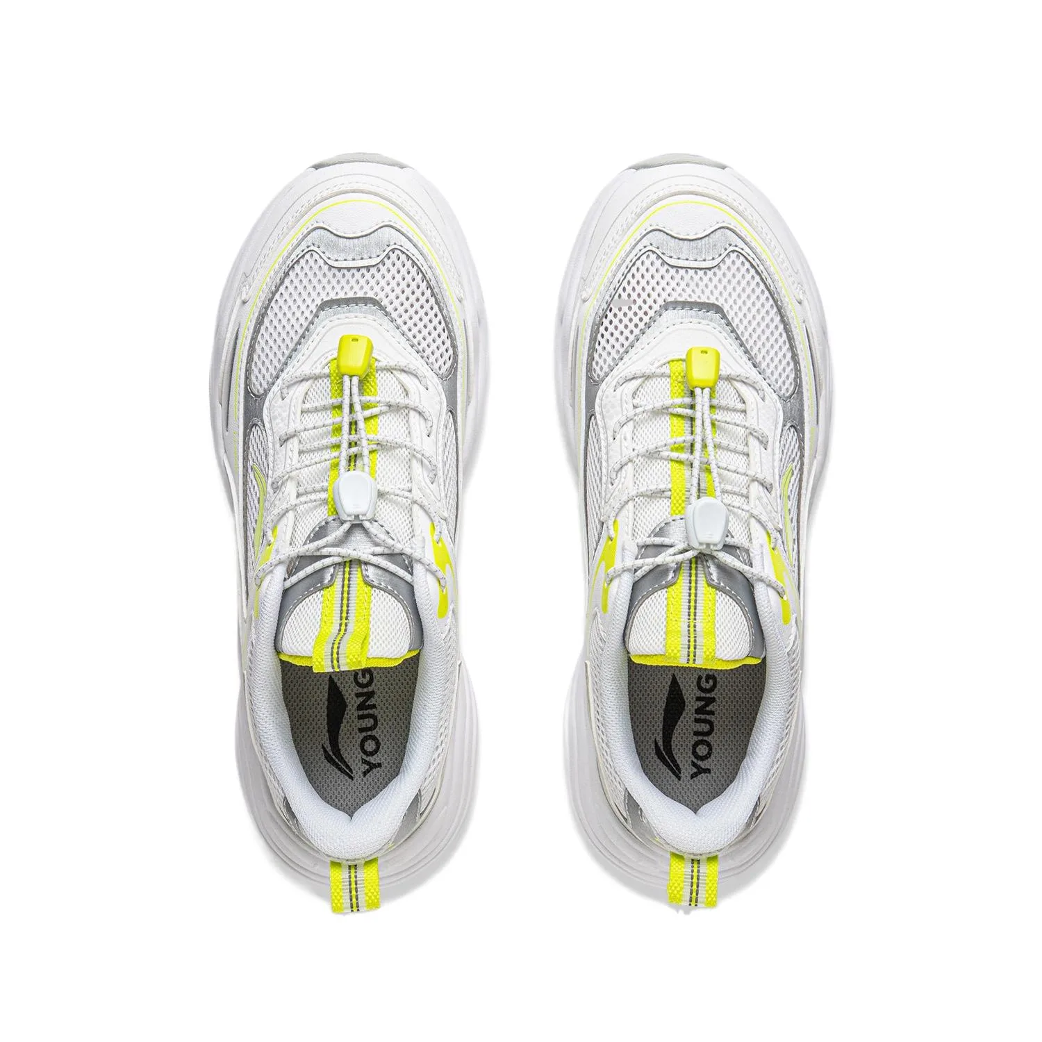Детские повседневные кроссовки Li-Ning YOUNG Sports Life Collection YOUNG, Standard White/Water Drop Gray/Silver — фото 4