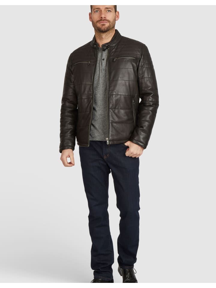 

Кожаная куртка Bugatti Lederjacke BUBOSLEY, черный