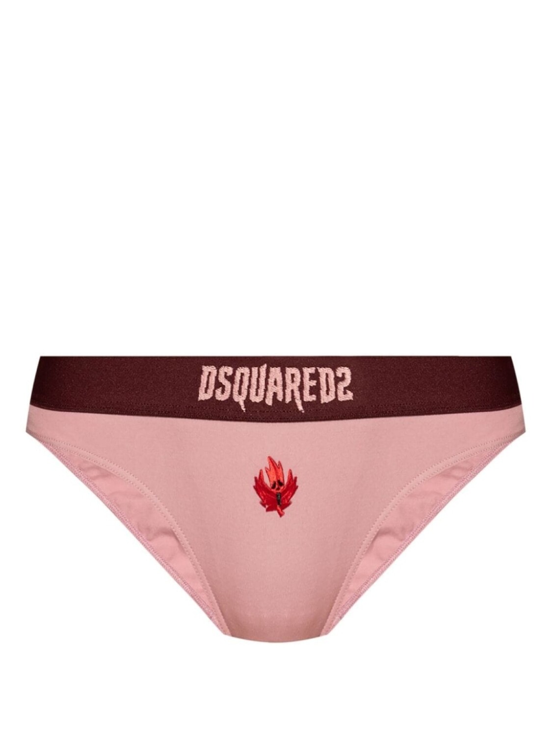 

Dsquared2 трусы с вышитыми кленовыми листьями, розовый