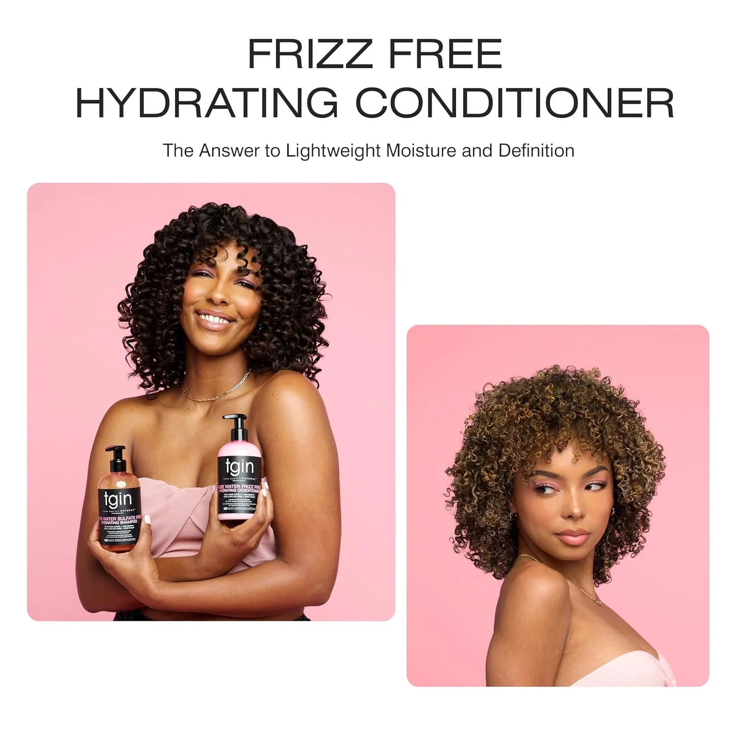 Увлажняющий кондиционер «Rose Water Frizz-Free Hydrating Conditioner» от Tgin Thank God It'S Natural — фото 4