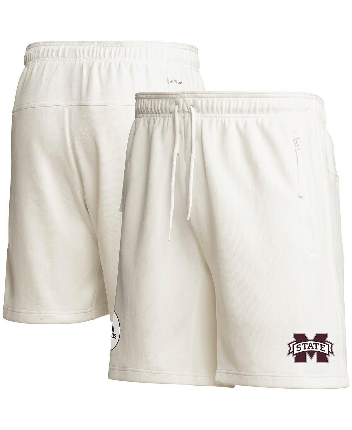

Мужские кремовые шорты Mississippi State Bulldogs Zero Dye AEROREADY adidas