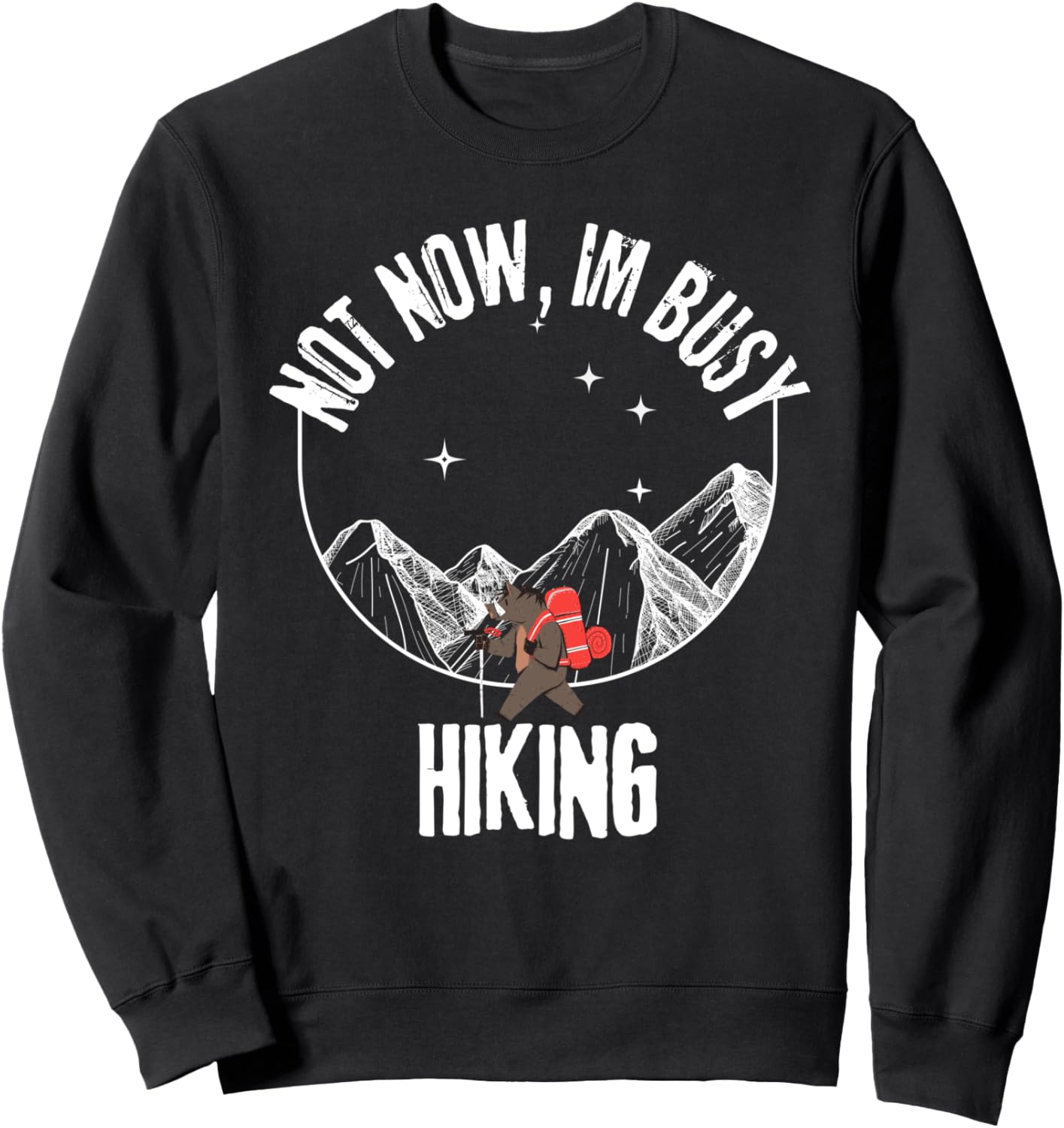 

Не сейчас, я занят походами, приключениями, отпуском, путешествиями на открытом воздухе. Толстовка Hiking Outdoors Adventure Travel Vacation Nature, черный