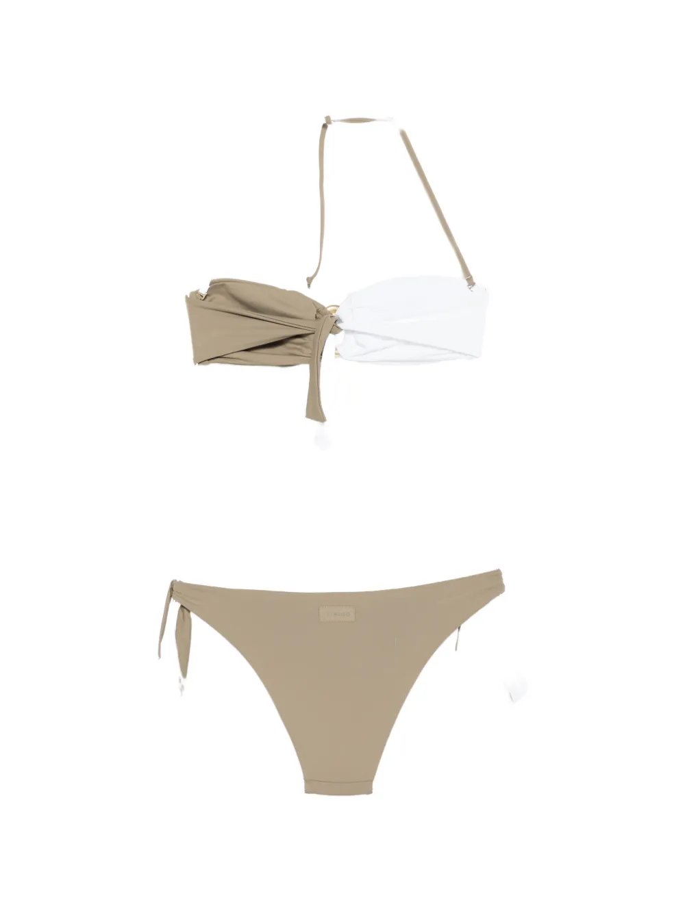 

Пляжная одежда с завязками и деталями в виде кольца Fisico, бежевый