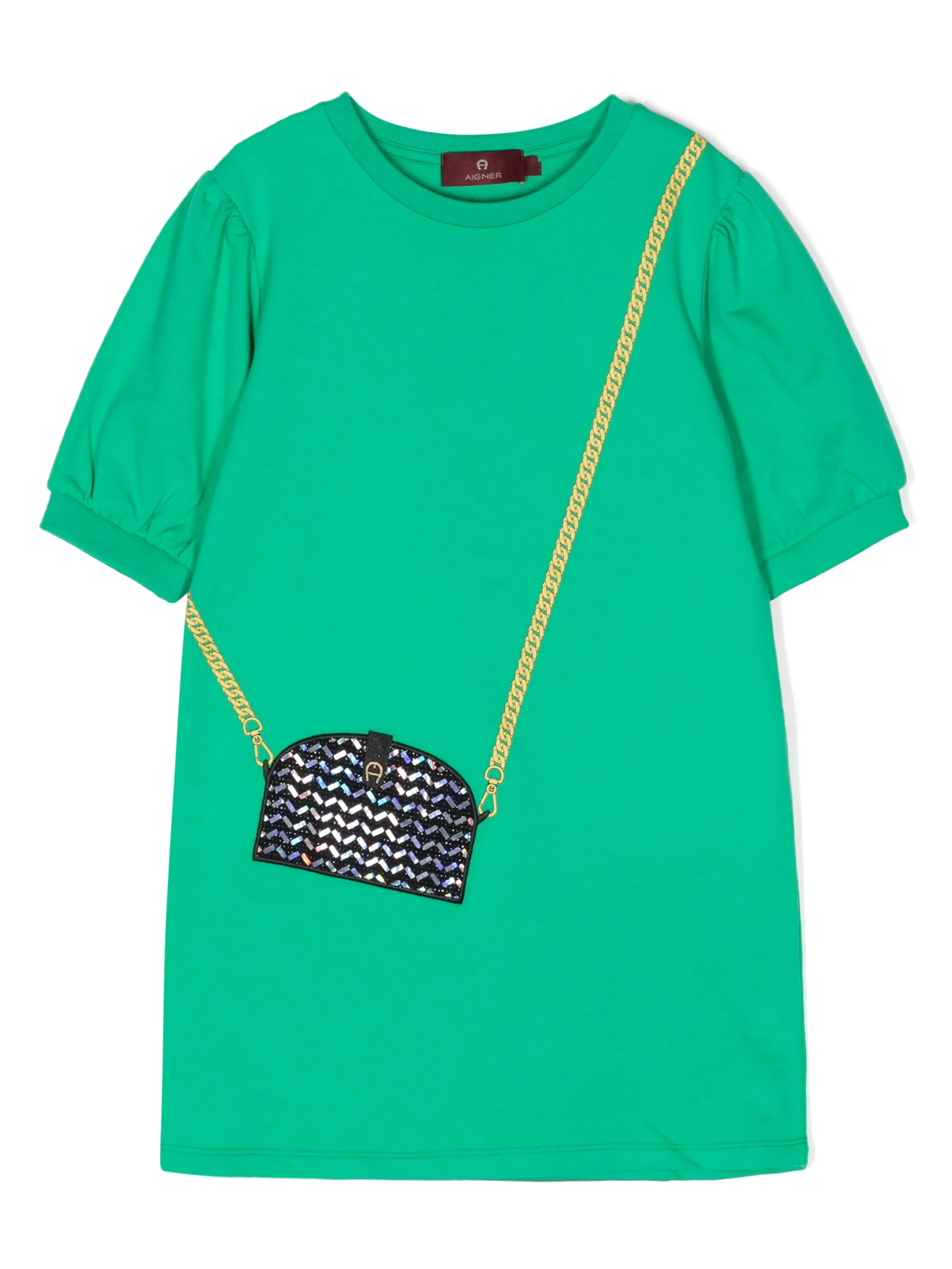 

Платье с короткими рукавами Aigner Kids, зеленый