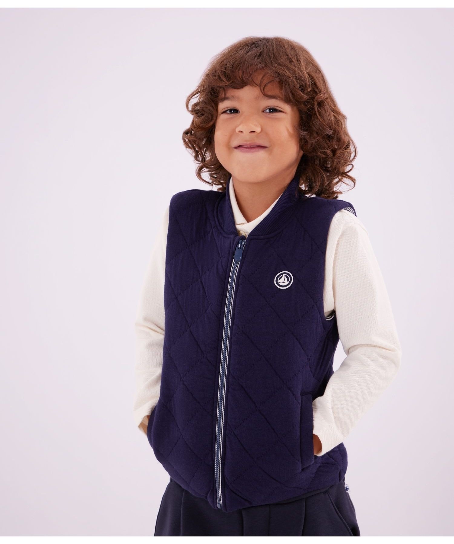 Стеганый жилет Petit Bateau, blue