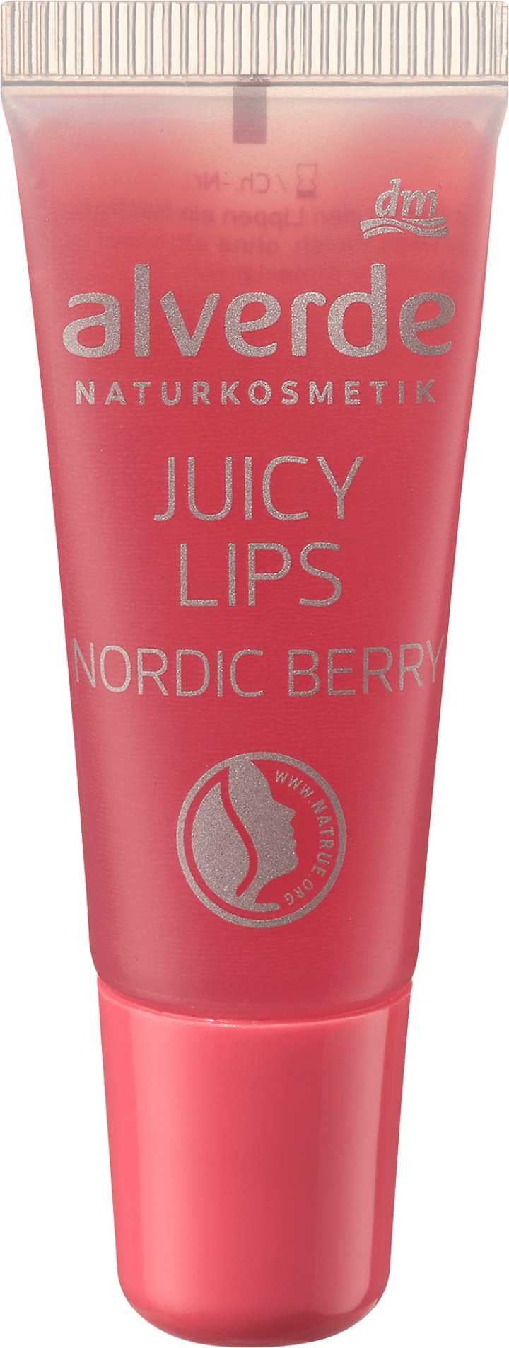 

Блеск для губ alverde NATURKOSMETIK Lipgloss Juicy Lips Nordic Berry, 8 ml