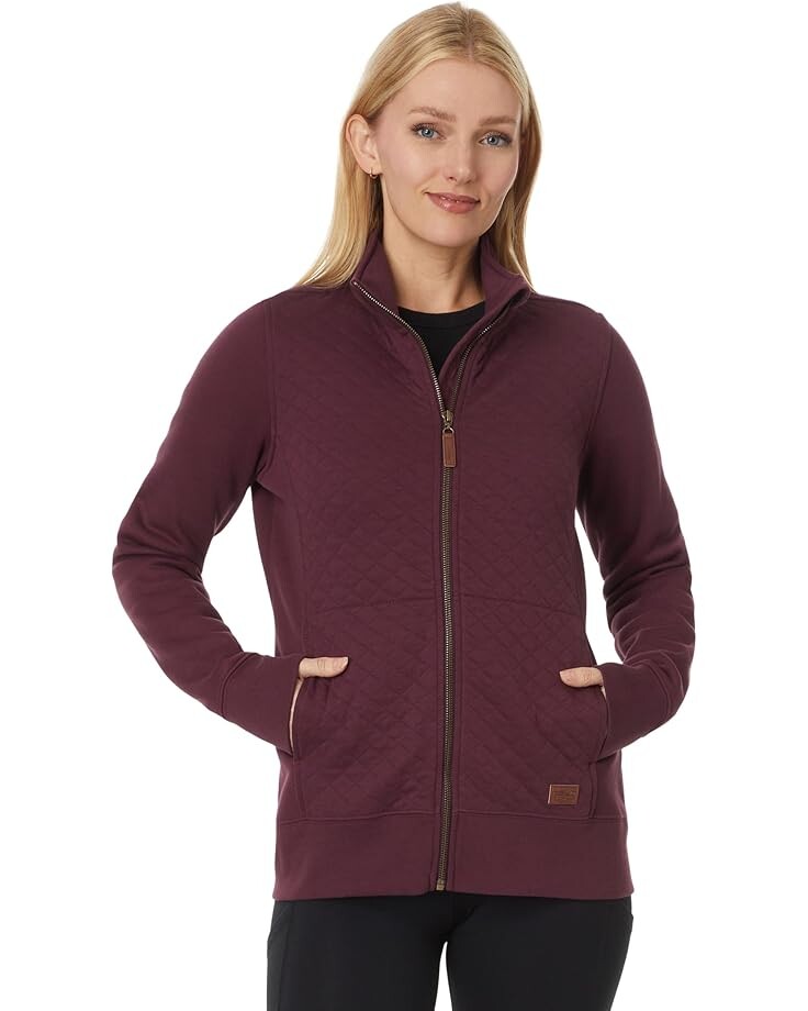 

Толстовка L.L.Bean Quilted Full Zip Sweatshirt, цвет Dark Plum