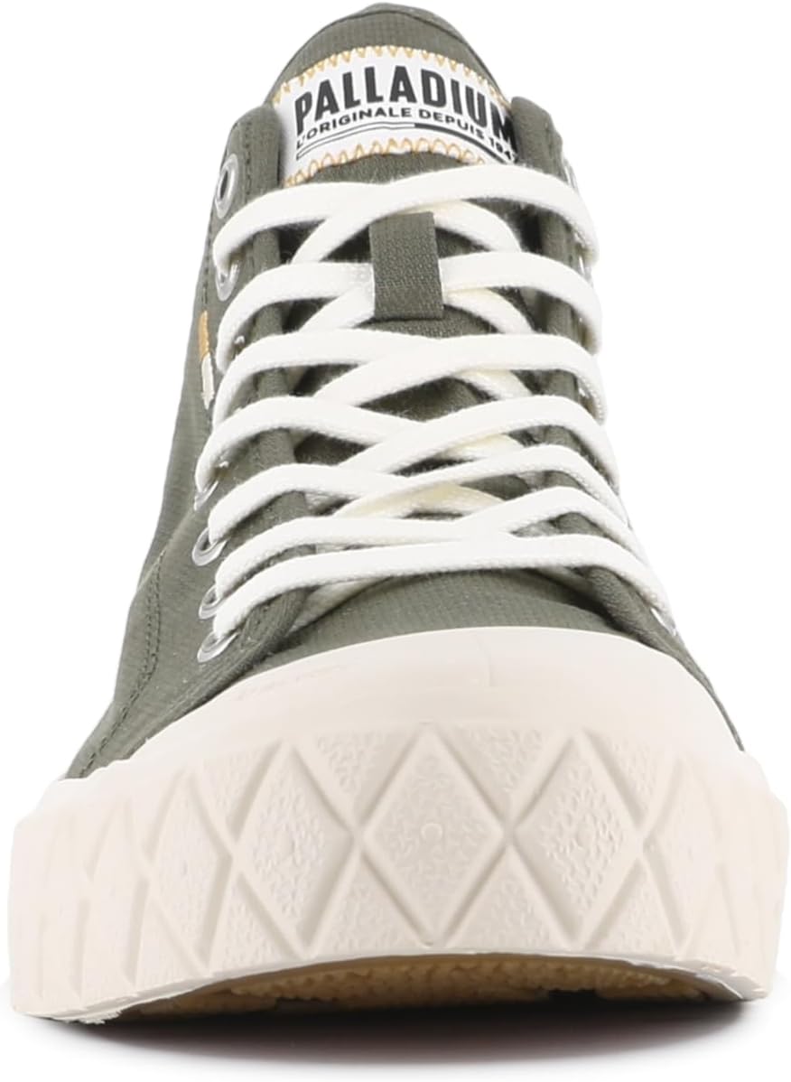 Кроссовки Palladium Unisex Palla Ace Mid из органического канваса на шнуровке, зеленый — фото 2