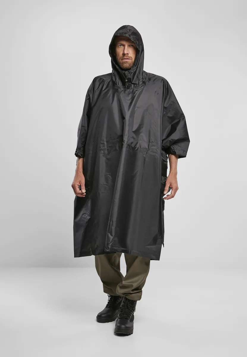 

Всепогодная куртка Brandit " Brandit Men's Ripstop Poncho" (1 шт.), без капюшона, черный