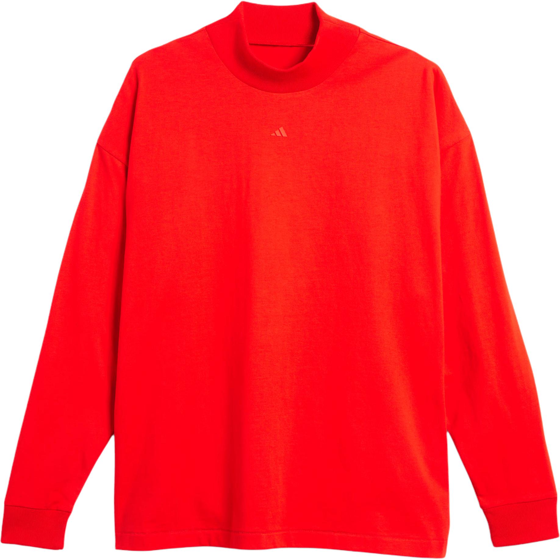 Баскетбольная футболка с длинным рукавом FW24 Unisex Adidas, красный