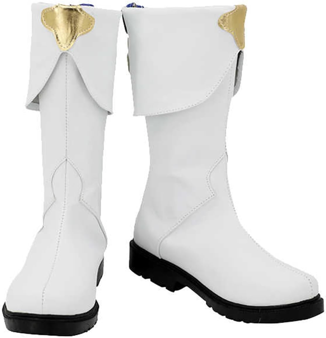 

Косплей обувь Yanqing, ботинки для Хэллоуина и карнавальной вечеринки, белые ботинки для женщин и мужчин Junqiako