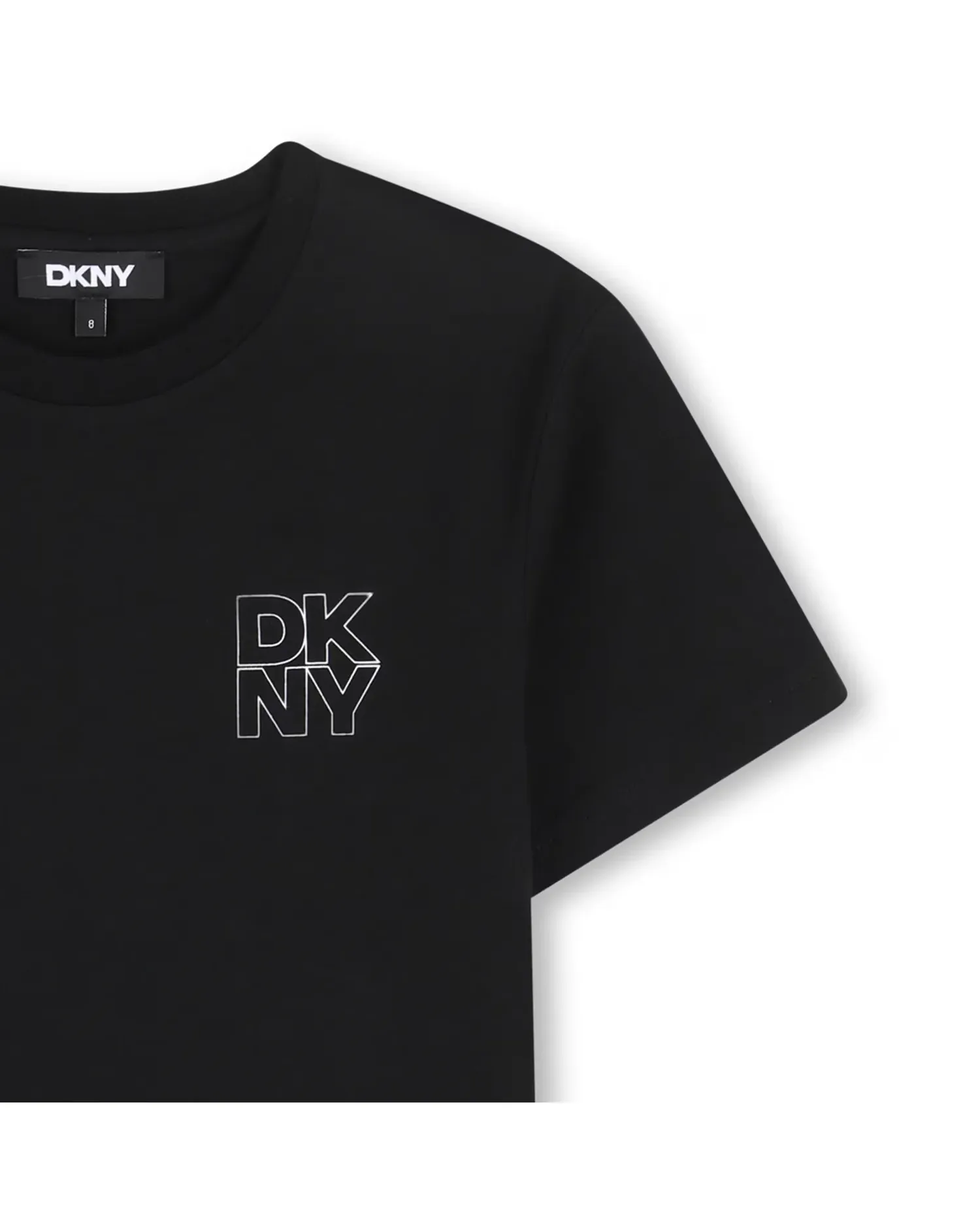 Унисекс футболка из гладкого хлопка DKNY, черный — фото 2