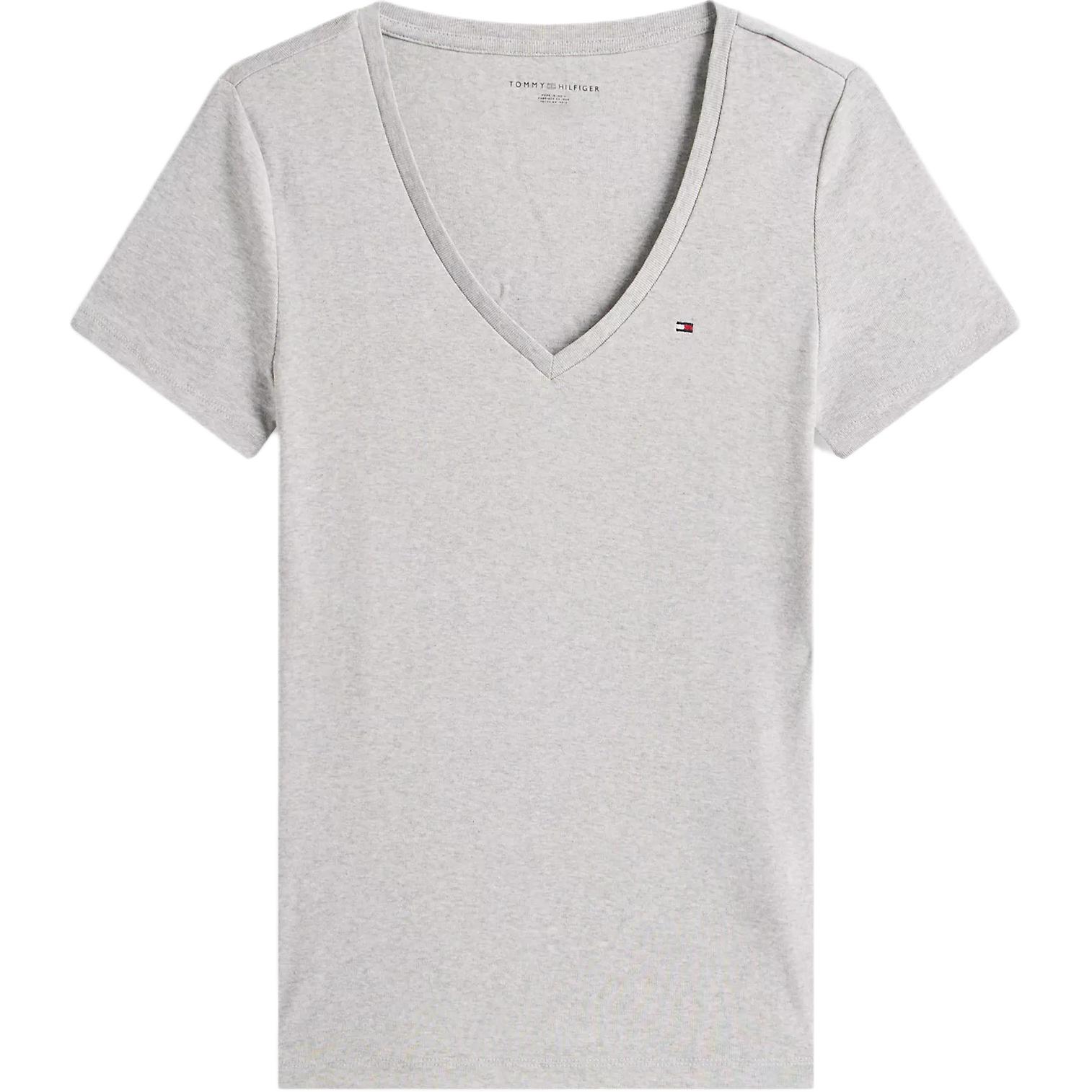 

Футболка Tommy Hilfiger SS24 Set in Sleeve Women's, светло-серый