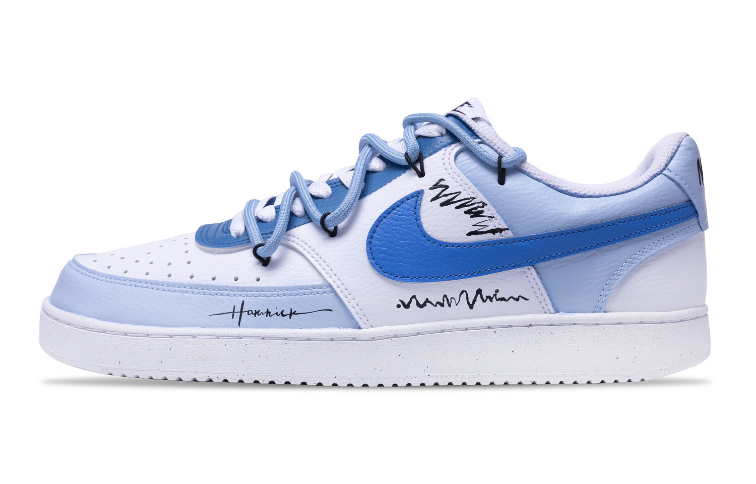 

Кроссовки Nike Court Vision 1 Skateboarding Shoes Men Low-top White/blue, синий