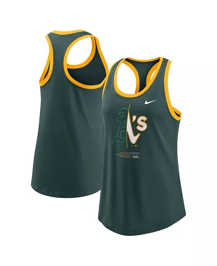 

Женская зеленая майка Oakland Athletics Tech Nike