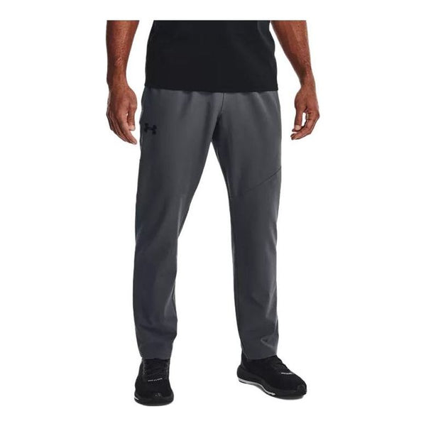 

Брюки elite straight leg pants 'pitch grey' Under Armour, серый