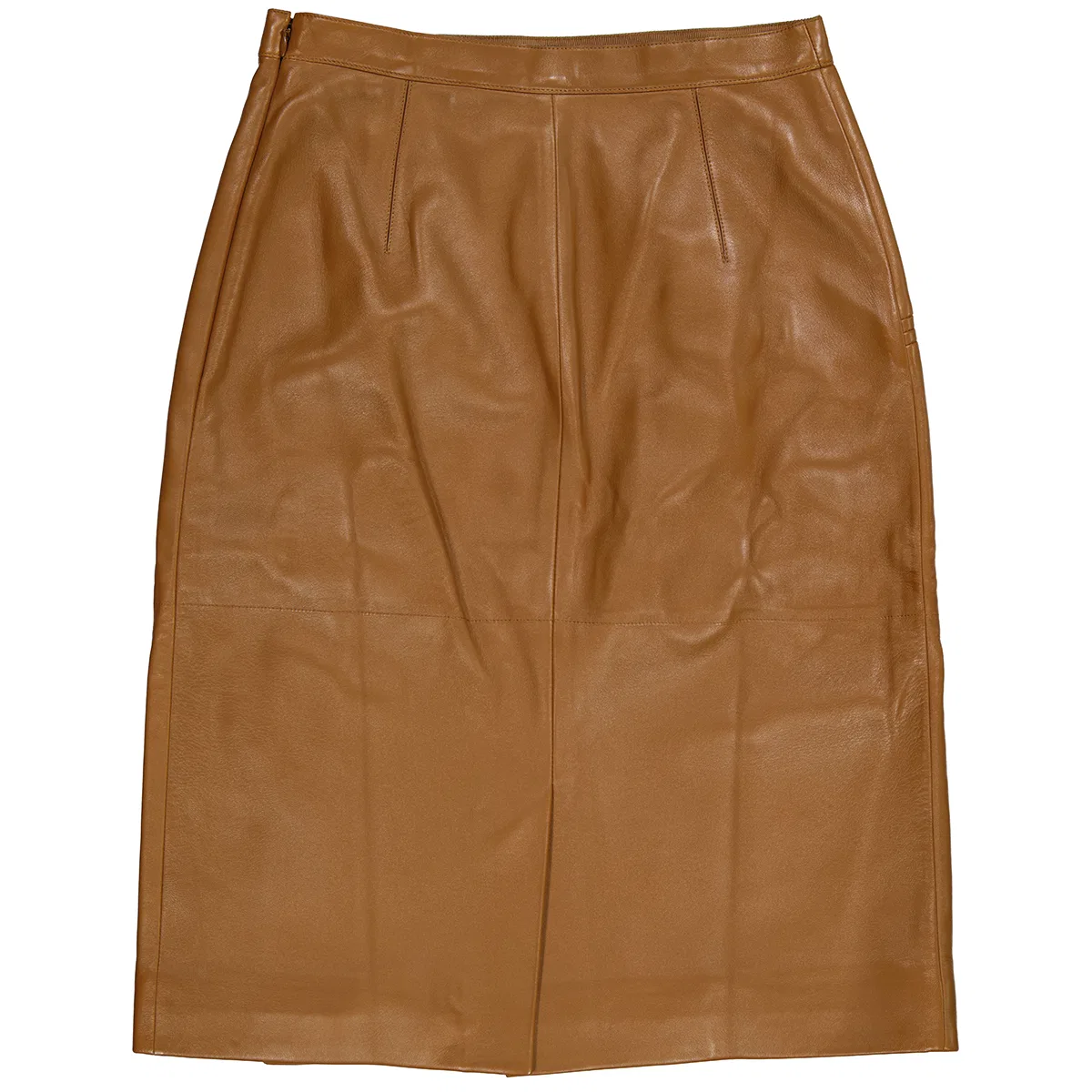 Юбка-трапеция из искусственной кожи Ladies Maple Faux Leather A-line Skirt Burberry, Maple — фото 4