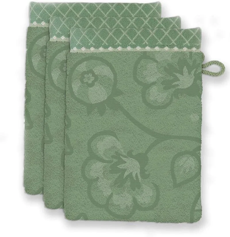 Махровая салфетка Pip Studio, 3 шт, 16x22 см, Green